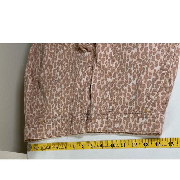 Anthropologie Pants Womens 28 The Wanderer Leopard Crop Mid Rise Skinny Boho - Picture 7 of 10